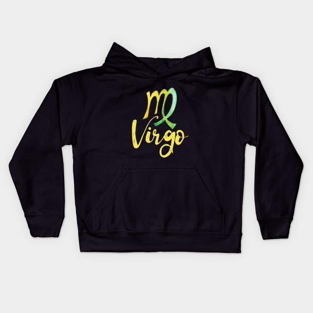 Virgo Symbol Kids Hoodie by bubbsnugg